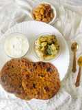 SINGHADA PARANTHA 😋 Black Pepper Potato Sabji With Cucumber Raita (Vrat / fast Special Thal)