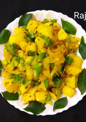 A picture of Aloo Bhaji.