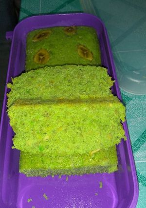 Foto resep Bolu pisang pandan si comel