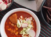 A picture of pork bone soup