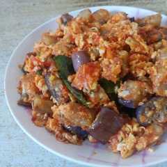 A picture of Orak Arik Telur Terong.