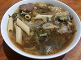 Sopa de macarrones y verduras
