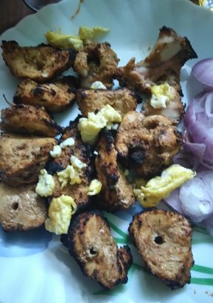 A picture of Chicken Tikka Kabab.