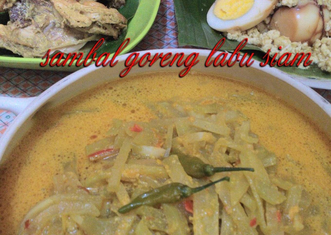 Saus cabai panggang dengan timun labu (tambahkan nasi basah)