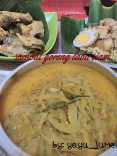 Foto resep Sayur sambal goreng labu Siam (pelengkap nasi liwet)