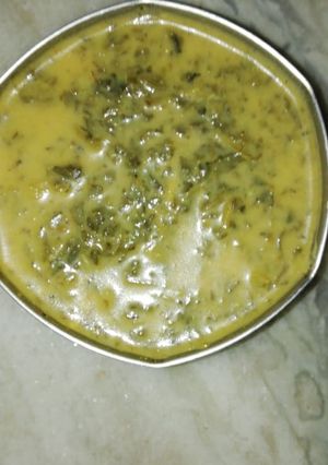 A picture of Khata saag.