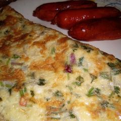 A picture of Quick fix spicy omelette.