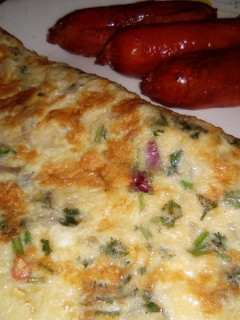 A picture of Quick fix spicy omelette.