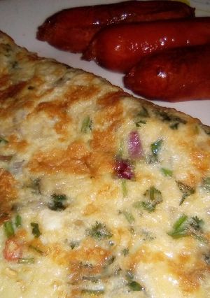 A picture of Quick fix spicy omelette.