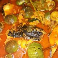 Asam pedas Ikan Tapah khas Melayu siak রেসিপির প্রধান ছবি