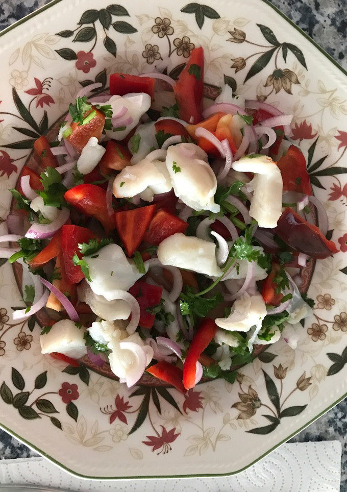Una foto de Ceviche o Cebiche de bacalao
