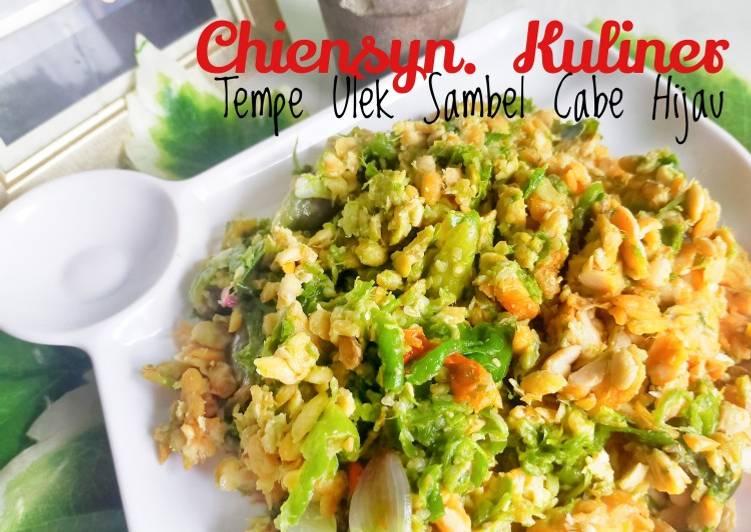 Tempe ulek sambal cabe hijau