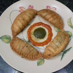 A picture of Matar patties.