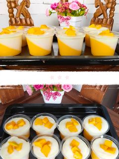 Foto resep Puding susu mangga