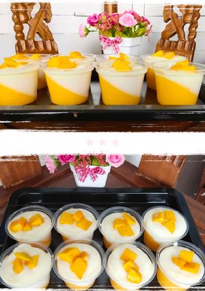 Foto resep Puding susu mangga