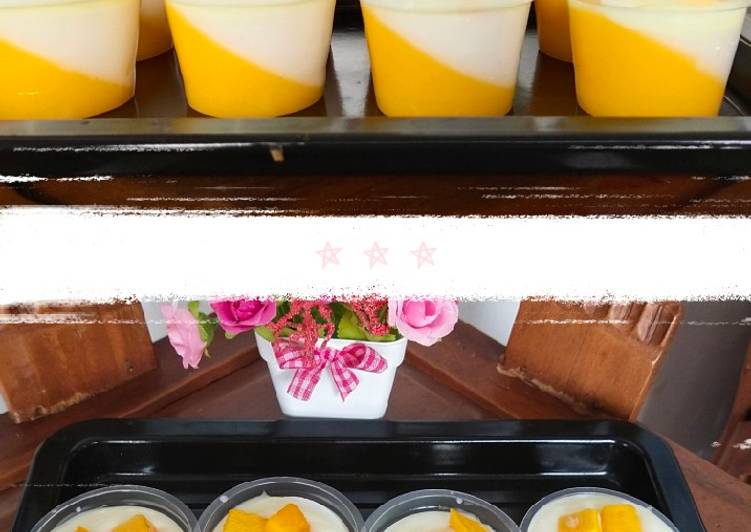 How to Make Tasty Puding susu mangga