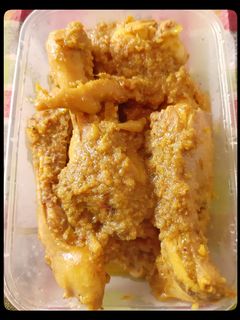 Foto resep Ayam ungkep bumbu kuning sedap
