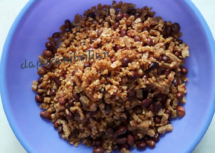 Resep Cemilan ganda kering tempe kacang gurih mantul crisipihhh yang Sempurna