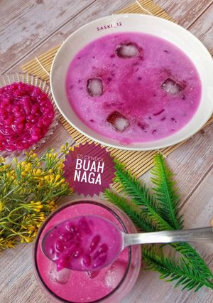 Foto resep Es Cendol Buah Naga