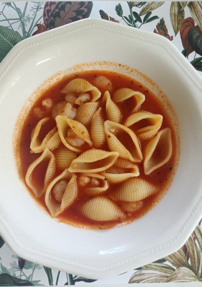 Una foto de Lumaconi con gambas