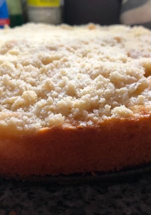 Una foto de Tarta crumble de pera #mercado