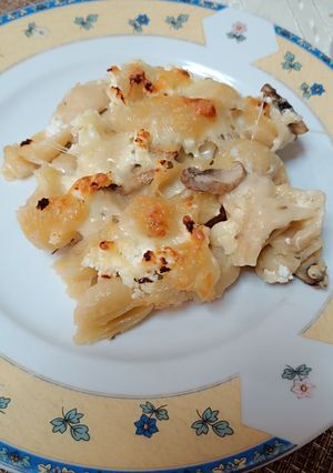 Φωτογραφία της συνταγής Κοχύλια au gratin με κρεμώδη σάλτσα τυριών 🐚🧀