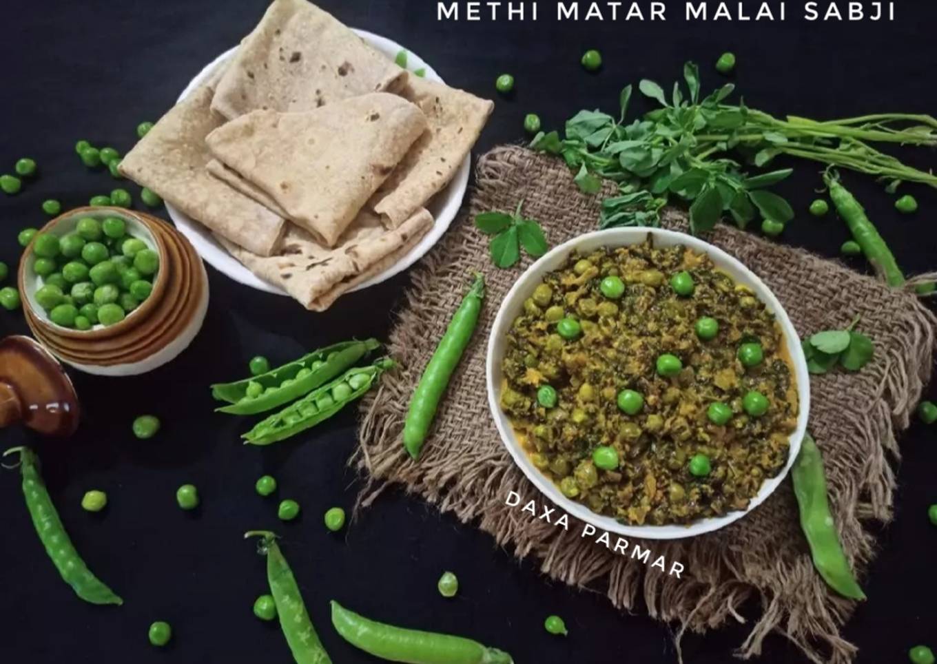 Methi Matar Malai Sabji (Fenugreek)