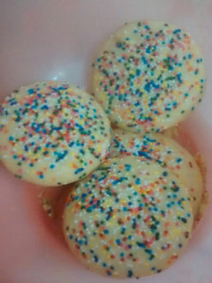 Una foto de Galletas caseras con chispas de colores