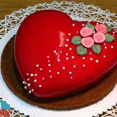 Una foto de Tarta especial San Valentín 2020, sin horno
