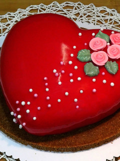 Una foto de Tarta especial San Valentín 2020, sin horno