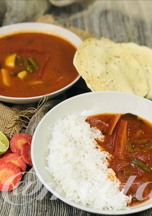 A picture of Sindhi Kadhi.