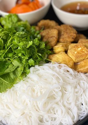Hình của món Bún chả.