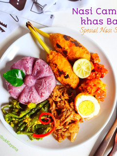Foto resep 739. Nasi Campur Khas Bali Spesial Nasi Sela