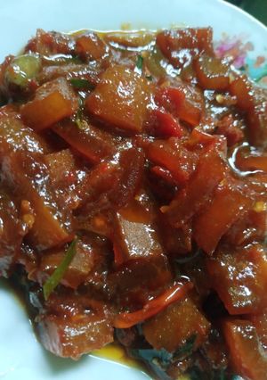 Foto resep Oseng Cecek Pedas Manis