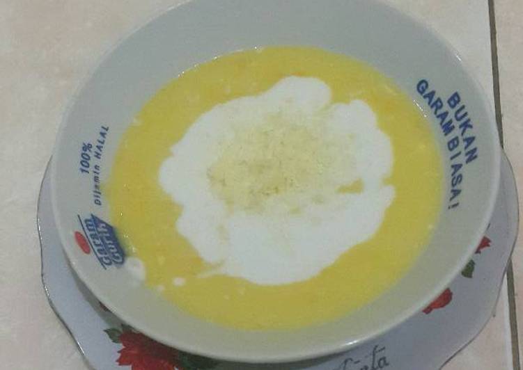 Bubur jagung manis keju