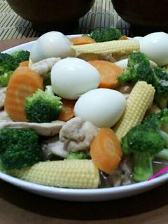 Foto resep Cah Sayur Telur Puyuh