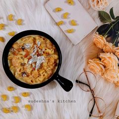A picture of Shahi Macaroni Kheer.