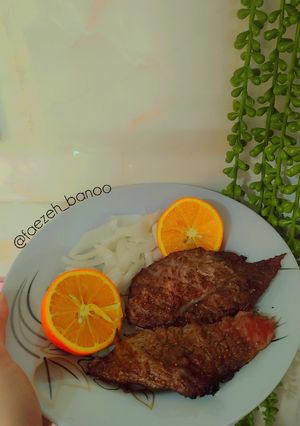 عکسی از دستور گوشت کبابی روی اجاق گاز😍🤌