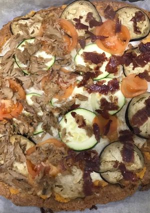 Una foto de Pizza base de quinoa