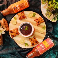 A picture of Flower shape samosa.