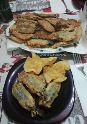 Una foto de Anchoas rellenas de jamón y queso