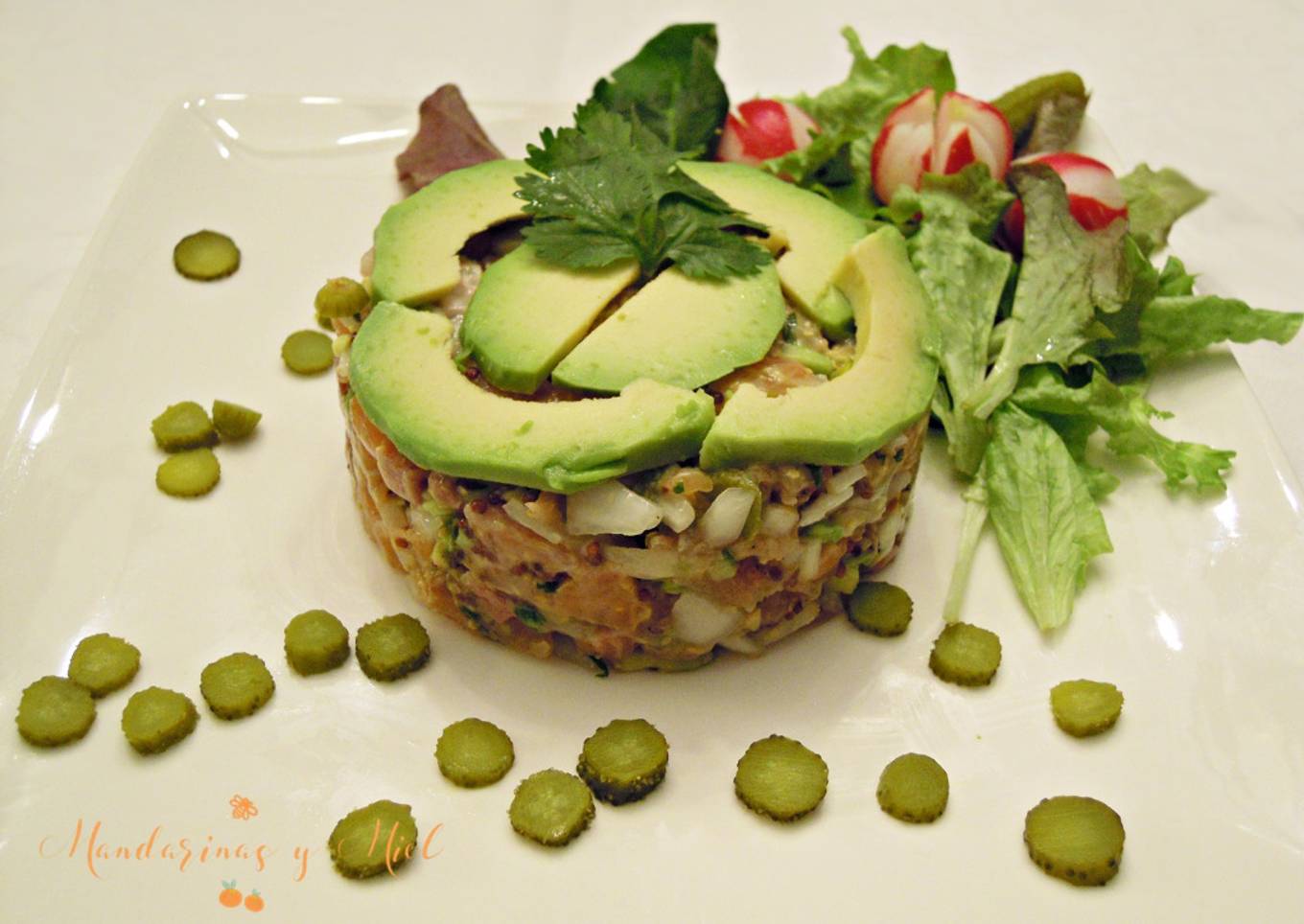 Tartar de salmón y aguacate