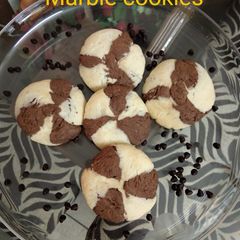 A picture of Marble cookies.