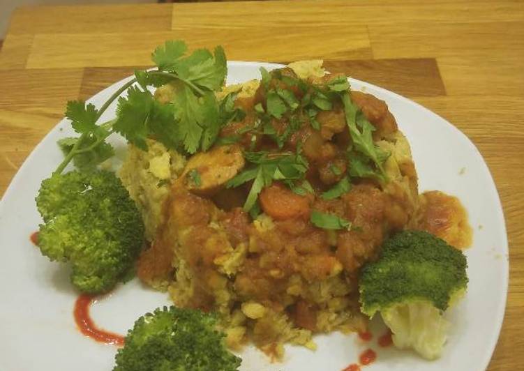 My Grandma Mofongo Volcano w/Pollo Guisado (Chicken Stew)