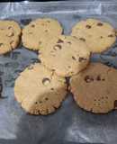 Galletas de mantequilla de maní y chips de chocolate (libre de gluten)