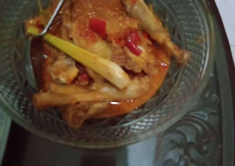 Proses mengolah Spicy chicken from Banyuwangi, Bikin Ngiler