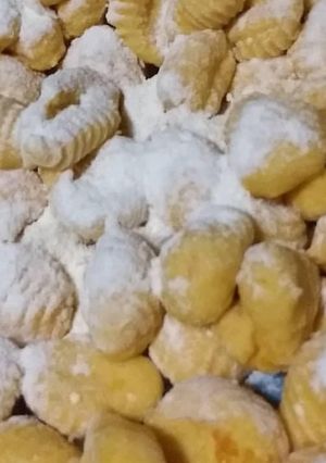 Una foto de Ñoquis de calabaza