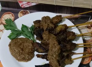 Foto resep Sate jando bumbu kacang