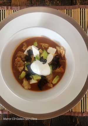 Una foto de Sopa de Tortilla