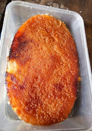 A picture of My Homemade Cassava Cake.